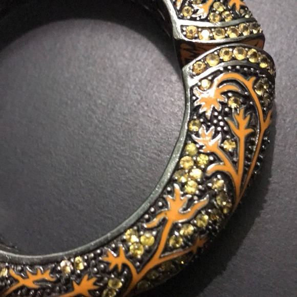 M.C.L Hinged 925 Yellow Sapphire Bracelet - Picture 4 of 6